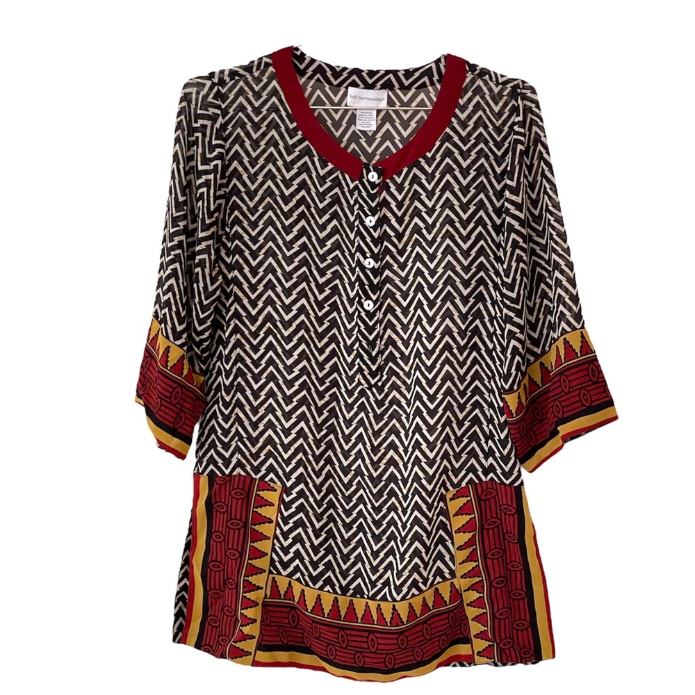 Tribal print tunic